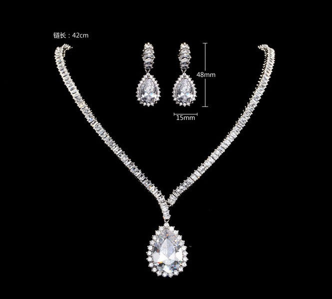 Bridal Jewelry Set Affordable Price - Ocean Heart Luxury Vivere Rosse