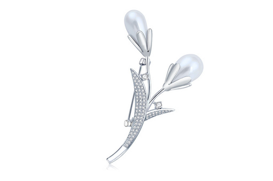 Tulip Pearl Pin