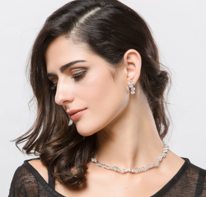 Glitzy Luxury Bridal Jewelry Set