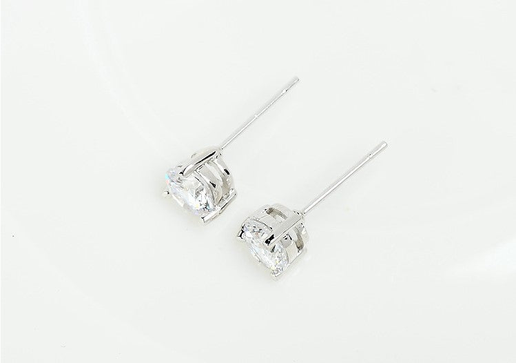 Classy Solitaire Stud Earrings