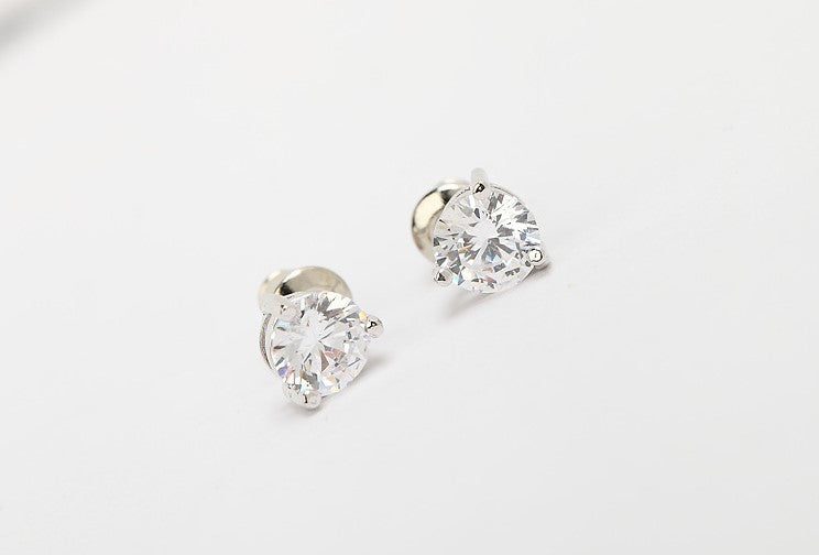Classy Solitaire Stud Earrings