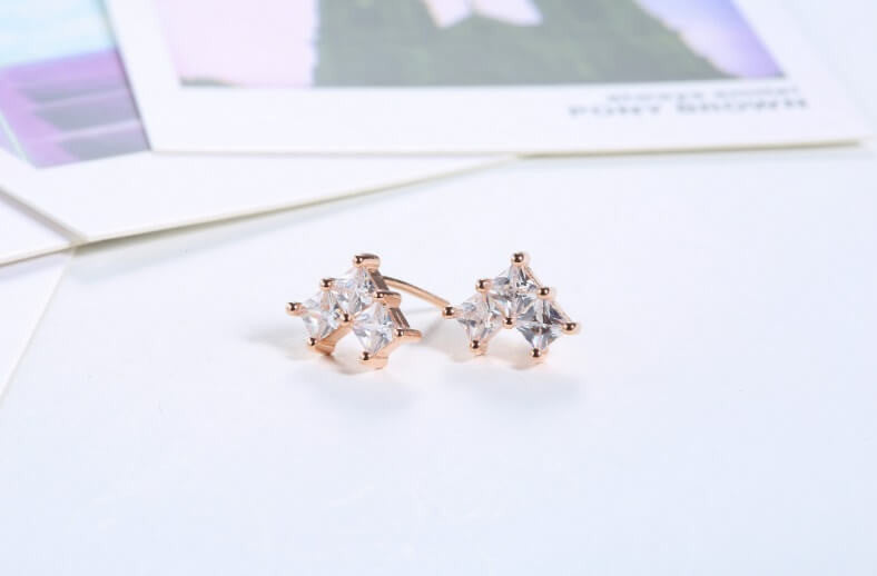 Tiny Heart Stud Earrings