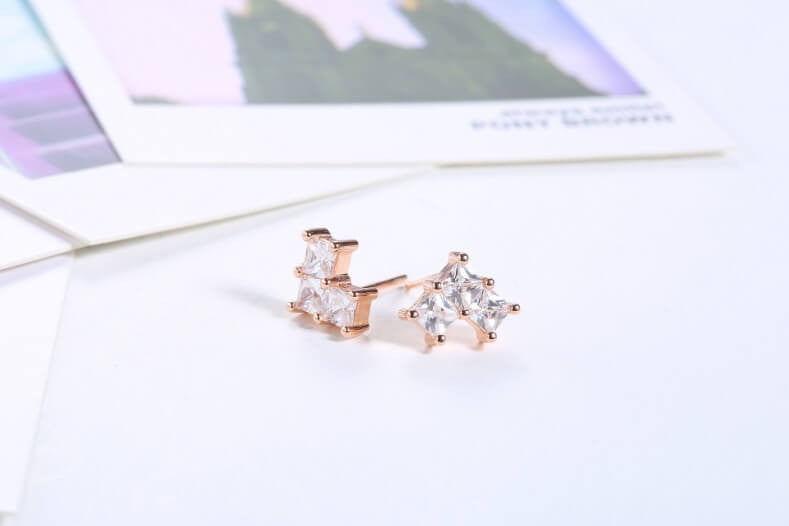 Tiny Heart Stud Earrings
