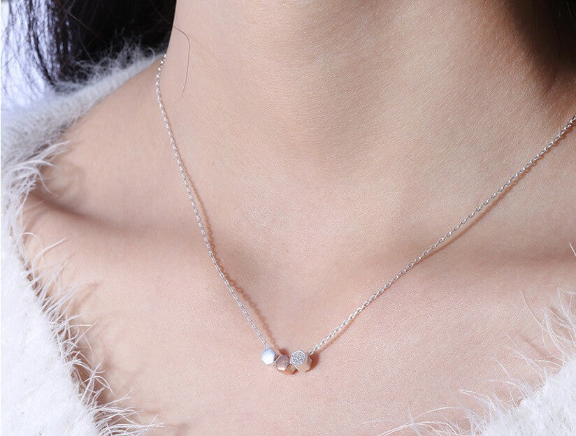 Triple Dime Necklace