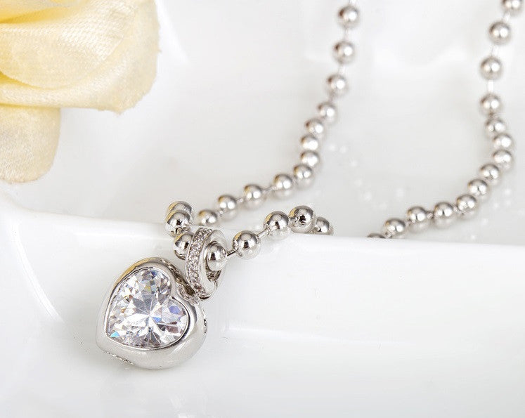 Dangle Heart Necklace - VivereRosse