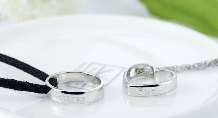 Love You Forever Couple Necklace