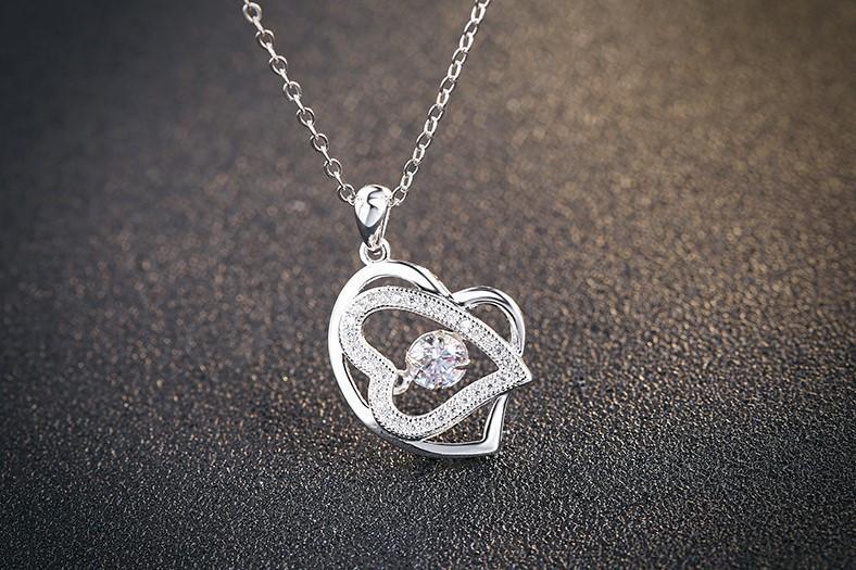 Beating Heart Dancing Stone Necklace