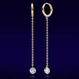 Lunar Gold Dangle Earrings