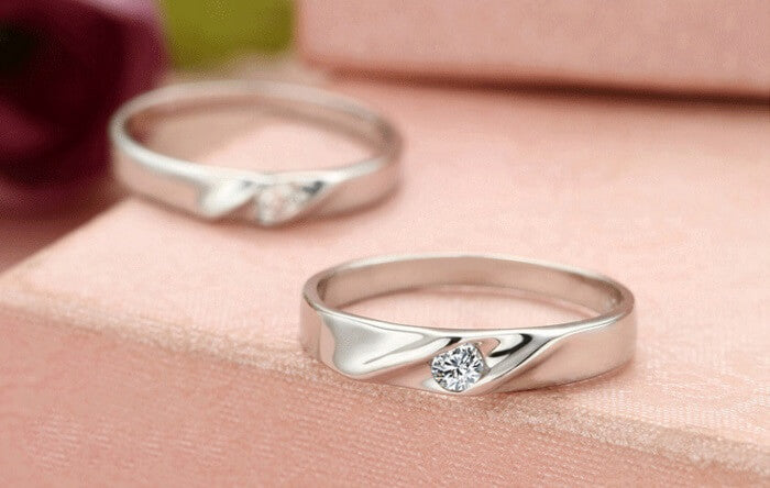 Silver Couple Rings (Cheap With Engraving) - Always Mine - Vivere Rosse