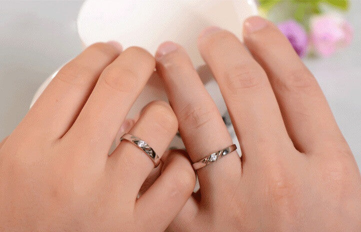 Silver Couple Rings (Cheap With Engraving) - Always Mine - Vivere Rosse