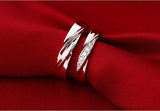 Intertwined Love Couple Rings