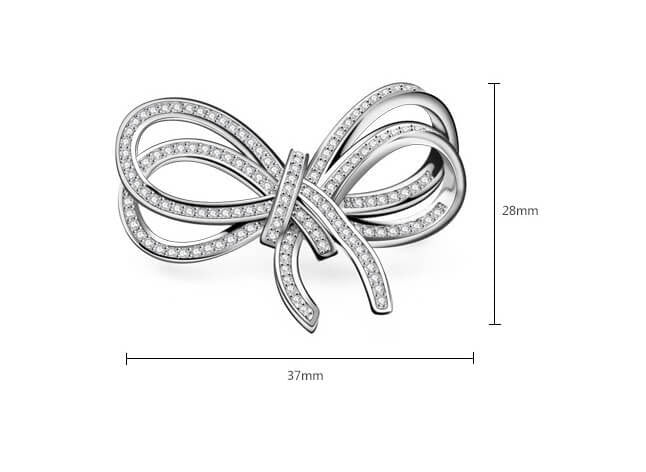 Endearing Love Knot Brooch
