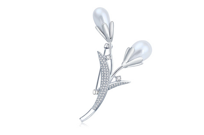 Tulip Pearl Pin