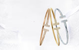 Dazzle Diva Bangle - Rose Gold - VivereRosse