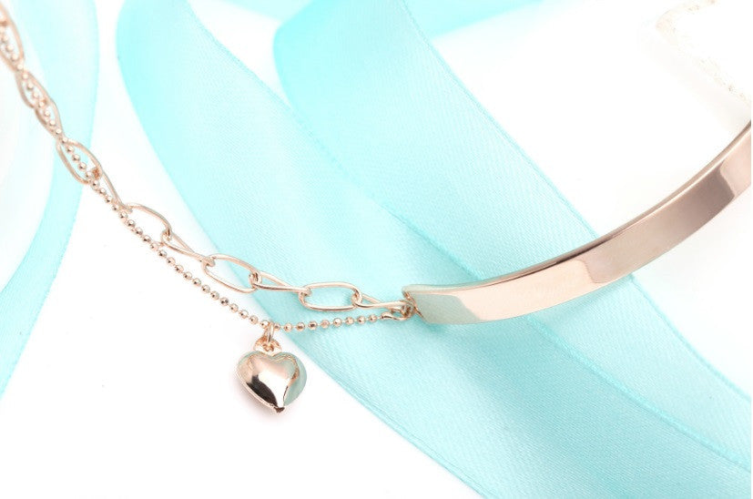 Eternal Heart Bangle Bracelet