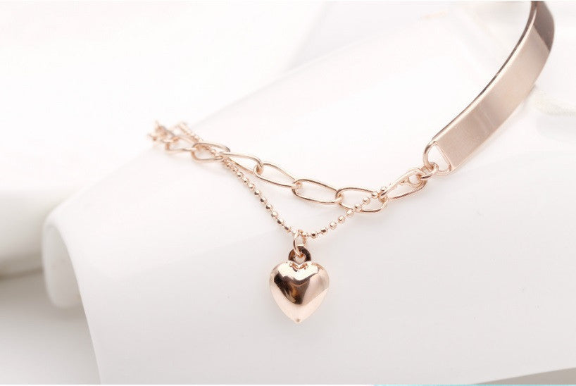 Eternal Heart Bangle Bracelet