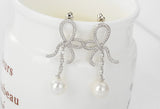 Glamorous Pearl Drop Earrings - VivereRosse