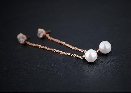 Galaxy Pearl Drop Earrings