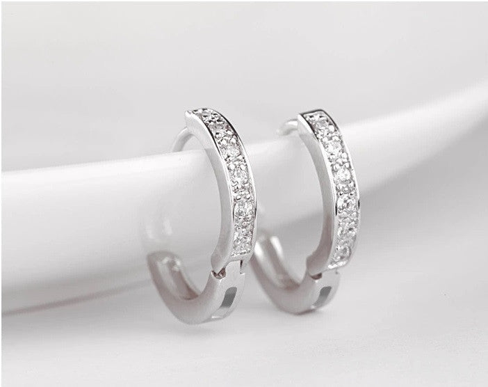 Classic Crystal Huggie Earrings - VivereRosse