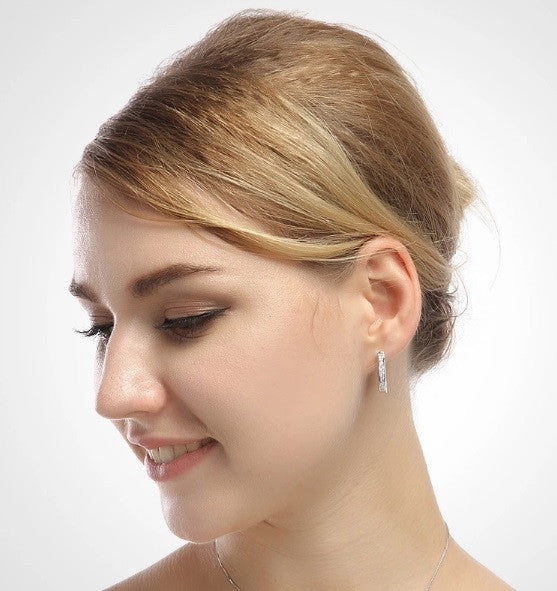 Classic Crystal Huggie Earrings