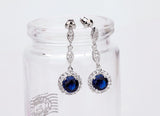 Monroe Link Earrings - Emerald Green