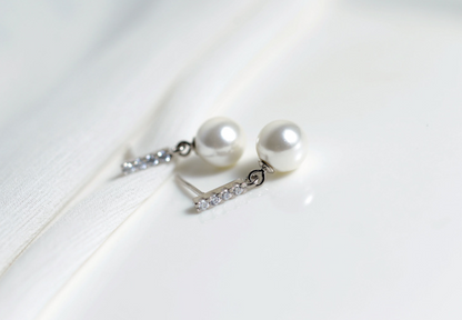 Posh Pearl Drop Earrings