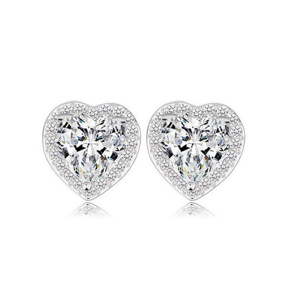 Love in Paris Stud Earrings - Crystal - VivereRosse