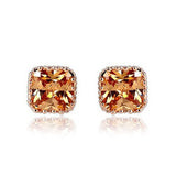 Champagne Gold Stud Earrings