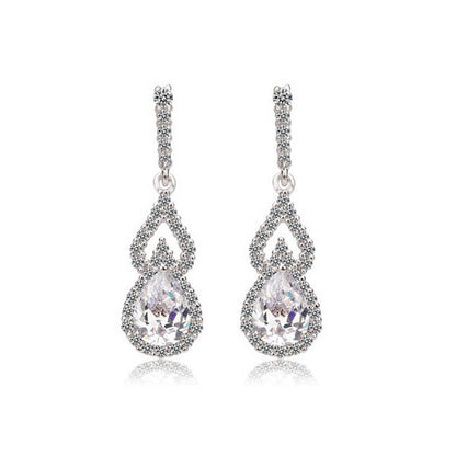 Lorraine Teardrop Dangle Earrings - VivereRosse
