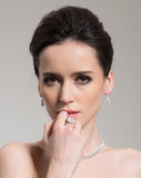 Lorraine Teardrop Dangle Earrings - VivereRosse