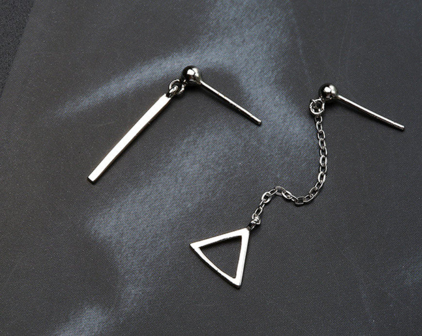 Triangle Chain Earrings
