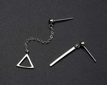 Triangle Chain Earrings