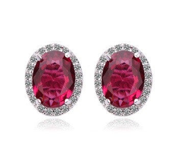 Oval Stud Earrings