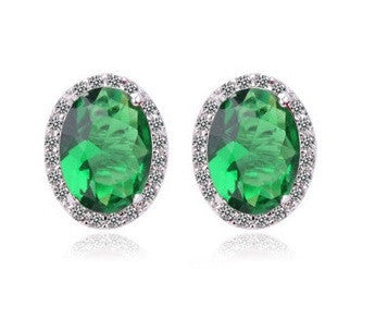 Oval Stud Earrings