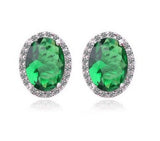Oval Stud Earrings