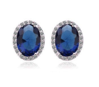 Oval Stud Earrings