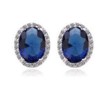 Oval Stud Earrings