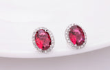 Oval Stud Earrings