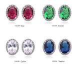 Oval Stud Earrings