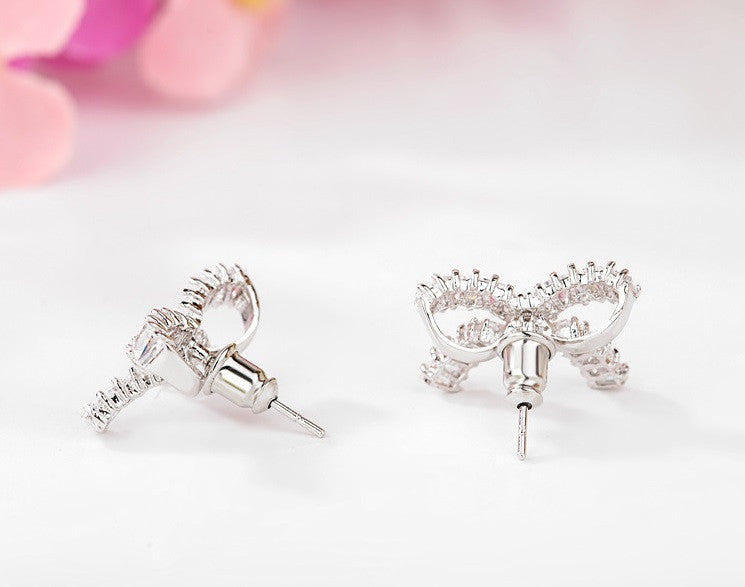 Beautiful Bow Stud Earrings