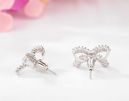 Beautiful Bow Stud Earrings