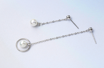 Trendy Pearl Dangle Earrings