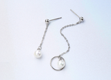 Trendy Pearl Dangle Earrings