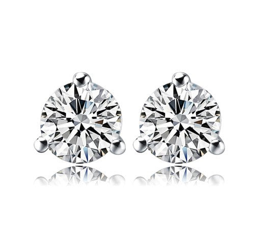 Classy Solitaire Stud Earrings