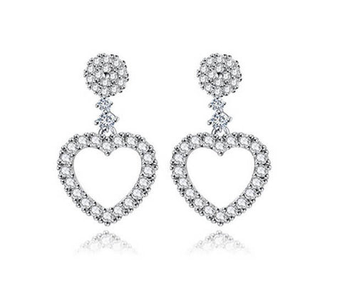 Glass Hearts Earrings