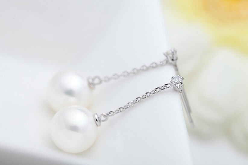 Lucilia Pearl Droplet Earrings