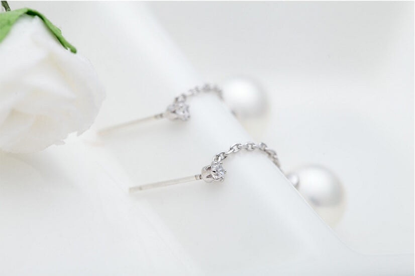 Lucilia Pearl Droplet Earrings