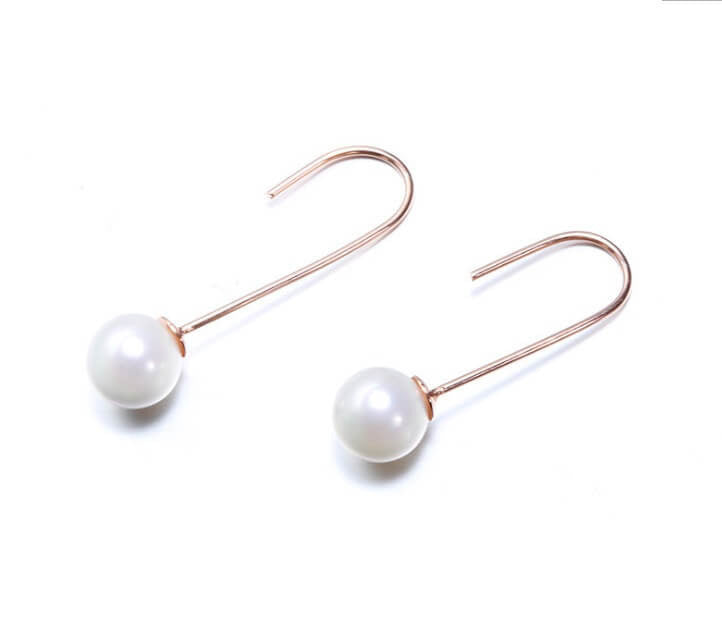 Precious Pearl Dangle Earrings - Silver
