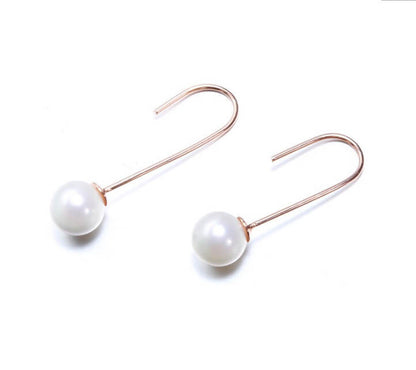 Precious Pearl Dangle Earrings - Silver
