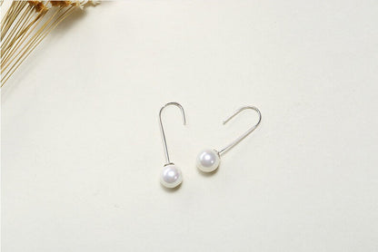 Precious Pearl Dangle Earrings - Silver